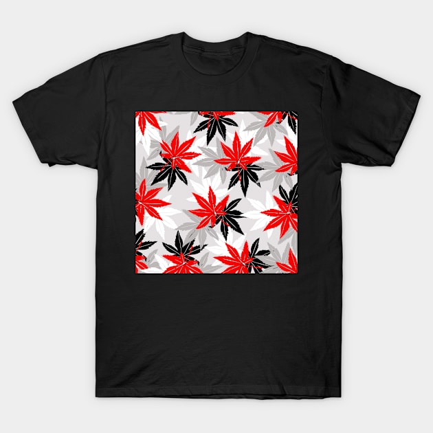 Leaf Pattern T-Shirt by aklara